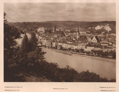 Lamina/Foto KURT HIELSCHE Deuschtland No. 028: WASSERBURG ON THE INN