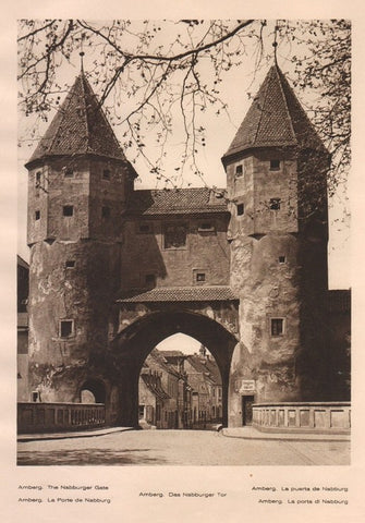 Lamina/Foto KURT HIELSCHE Deuschtland No. 033: AMBERG. THE NABBURGER GATE