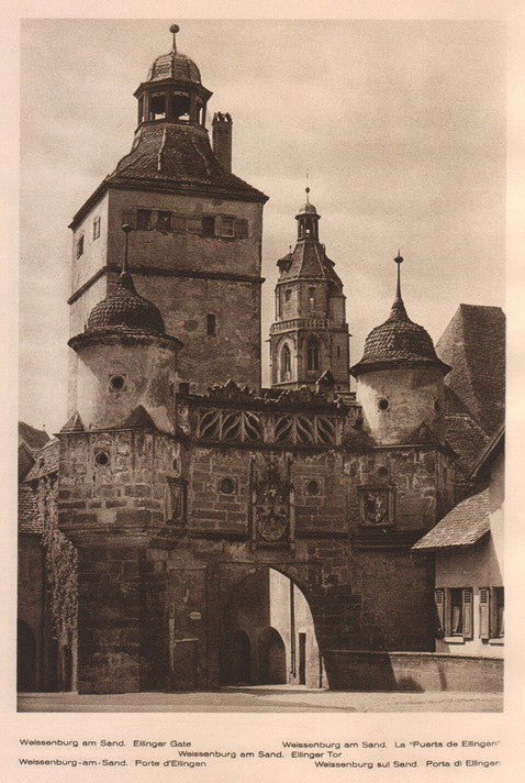Lamina/Foto KURT HIELSCHE Deuschtland No. 036: WEISSENBURG AN SAND. ELLINGER GATE