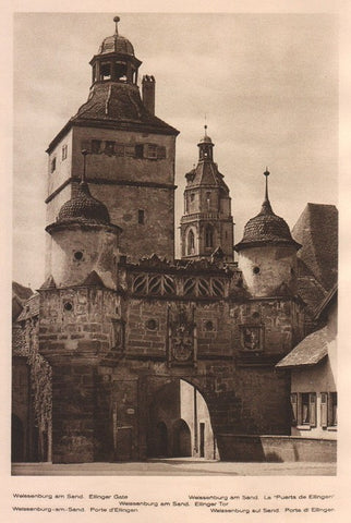 Lamina/Foto KURT HIELSCHE Deuschtland No. 036: WEISSENBURG AN SAND. ELLINGER GATE