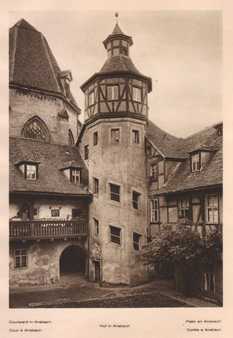 Lamina/Foto KURT HIELSCHE Deuschtland No. 037: COURTYARD IN ANSBACH