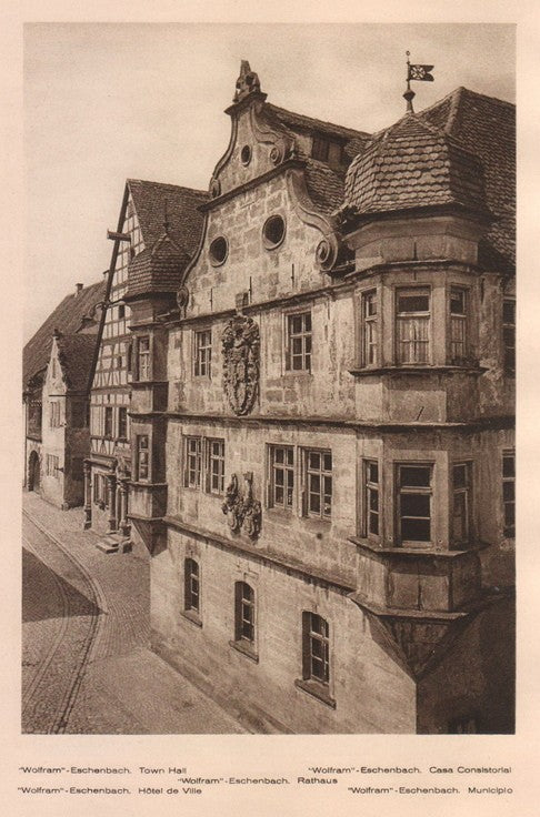 Lamina/Foto KURT HIELSCHE Deuschtland No. 038: WOLFRAM ESCHENBACH. TOWN HALL