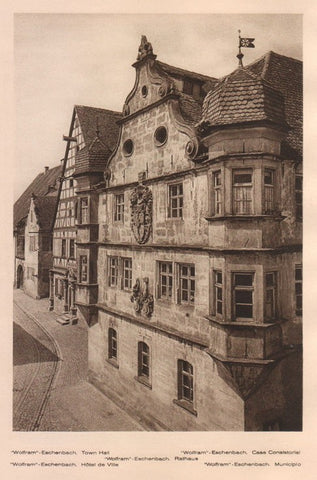Lamina/Foto KURT HIELSCHE Deuschtland No. 038: WOLFRAM ESCHENBACH. TOWN HALL