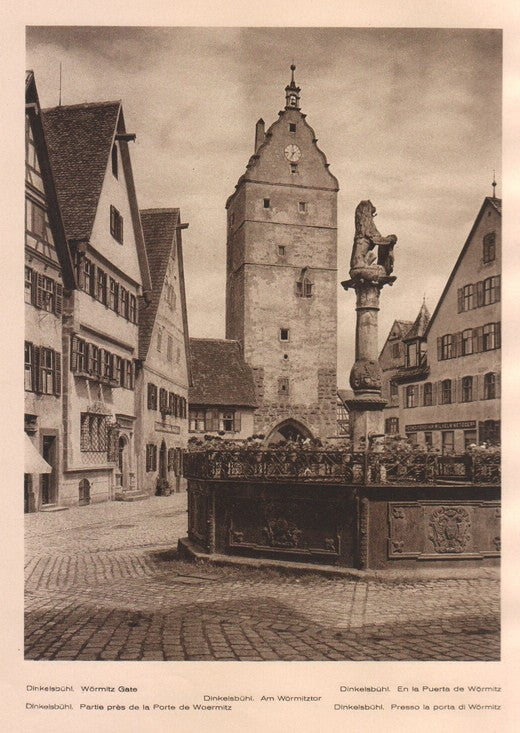 Lamina/Foto KURT HIELSCHE Deuschtland No. 041: DINKELSBUHL. WORMITZ GATE