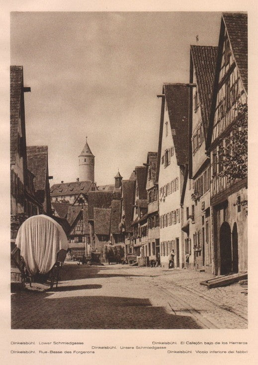 Lamina/Foto KURT HIELSCHE Deuschtland No. 042: DINKEISBUHL. LOWER SCHMIEDGASSE