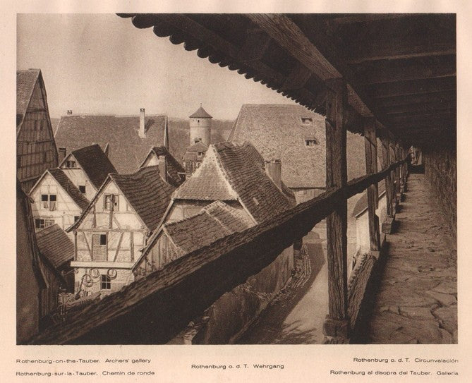Lamina/Foto KURT HIELSCHE Deuschtland No. 048: ROTHENBURG ON THE TAUBER. ARCHERS GALLERY