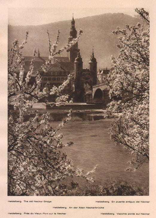 Lamina/Foto KURT HIELSCHE Deuschtland No. 061: HEIDELBERG. THE OLD NECKAR BRIDGE
