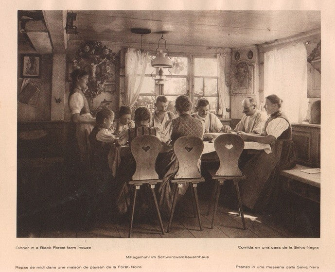 Lamina/Foto KURT HIELSCHE Deuschtland No. 064: DINNER IN A BLACK FOREST FARM HOUSE