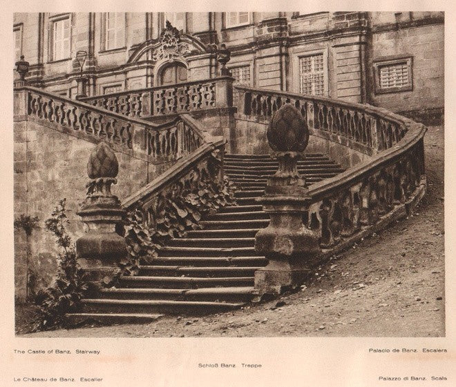 Lamina/Foto KURT HIELSCHE Deuschtland No. 070: THE CASTLE OF BANZ. STAIRWAY