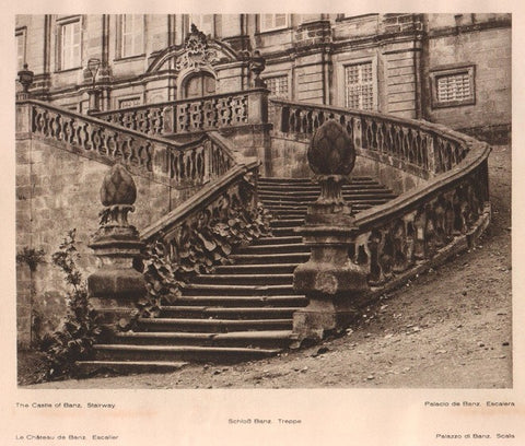 Lamina/Foto KURT HIELSCHE Deuschtland No. 070: THE CASTLE OF BANZ. STAIRWAY
