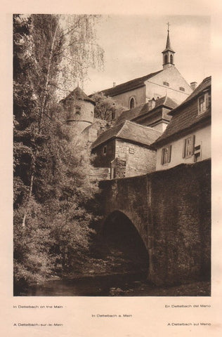 Lamina/Foto KURT HIELSCHE Deuschtland No. 072: IN DETTELBACH ON THE MAIN