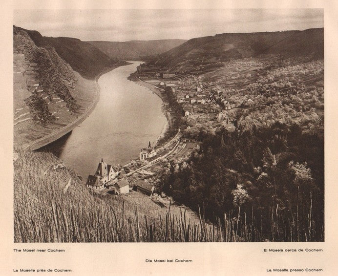 Lamina/Foto KURT HIELSCHE Deuschtland No. 084: THE MOSEL NEAR COCHEM