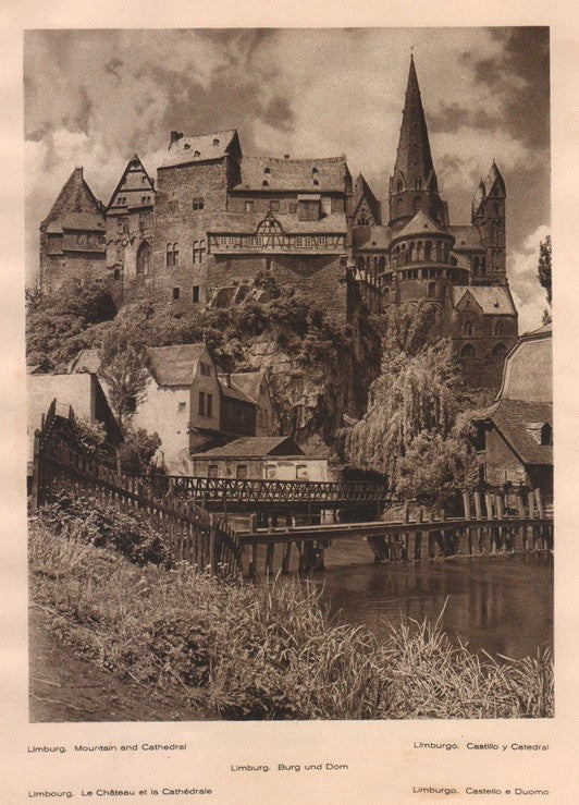 Lamina/Foto KURT HIELSCHE Deuschtland No. 090: LIMBURG. MOUNTAIN AND CATHEDRAL