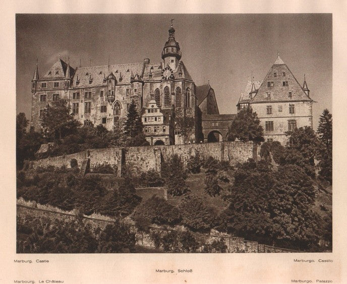 Lamina/Foto KURT HIELSCHE Deuschtland No. 091: MARBURG CASTLE