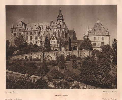 Lamina/Foto KURT HIELSCHE Deuschtland No. 091: MARBURG CASTLE