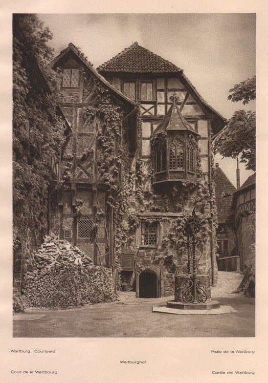 Lamina/Foto KURT HIELSCHE Deuschtland No. 095: WARTBURG COURTYARD