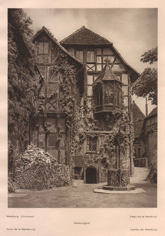 Lamina/Foto KURT HIELSCHE Deuschtland No. 095: WARTBURG COURTYARD