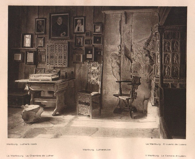 Lamina/Foto KURT HIELSCHE Deuschtland No. 096: WARTBURG. LUTHERS ROOM