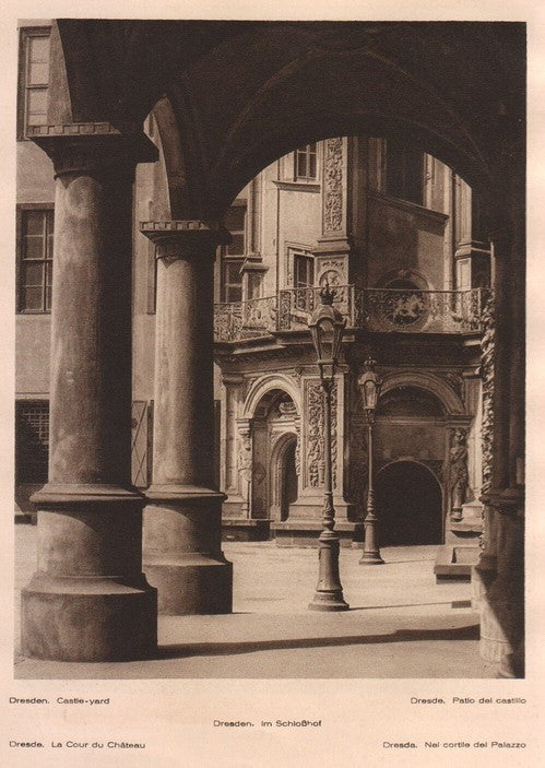 Lamina/Foto KURT HIELSCHE Deuschtland No. 103: DRESDEN CASTLE YARD