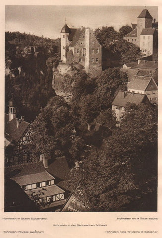 Lamina/Foto KURT HIELSCHE Deuschtland No. 105: HOHNSTEIN IN SAXON SWITZERLAND