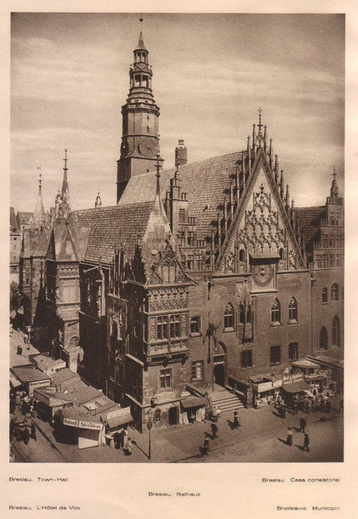 Lamina/Foto KURT HIELSCHE Deuschtland No. 109: BRESIAU. TOWN HALL