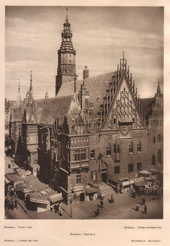 Lamina/Foto KURT HIELSCHE Deuschtland No. 109: BRESIAU. TOWN HALL