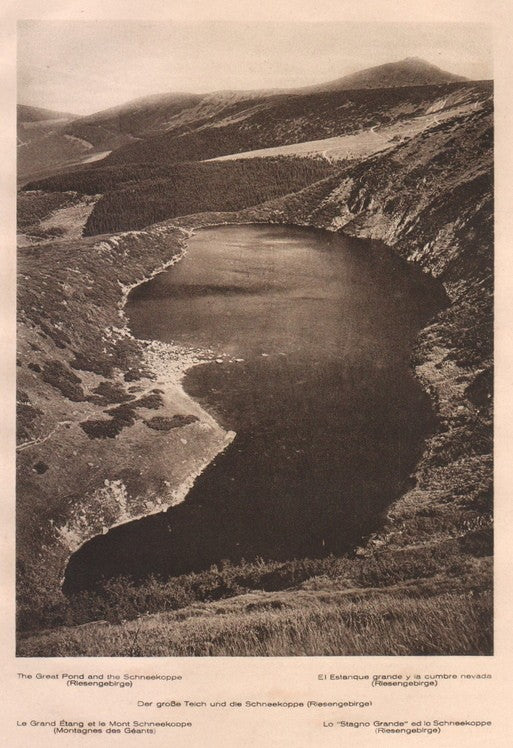 Lamina/Foto KURT HIELSCHE Deuschtland No. 113: THE GREAT POND AND THE SCHNEEKOPPE