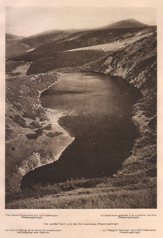 Lamina/Foto KURT HIELSCHE Deuschtland No. 113: THE GREAT POND AND THE SCHNEEKOPPE