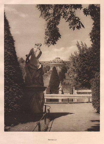 Lamina/Foto KURT HIELSCHE Deuschtland No. 115: SANSSOUCI FROM THE PARK
