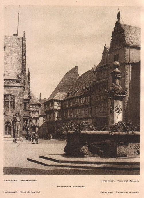 Lamina/Foto KURT HIELSCHE Deuschtland No. 117: HALBERSTADT. MARKET SQUARE