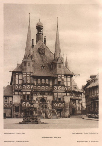Lamina/Foto KURT HIELSCHE Deuschtland No. 118: WERNIGERODE. TOWN HALL