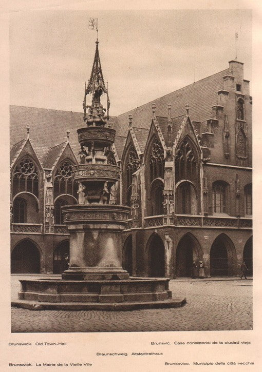 Lamina/Foto KURT HIELSCHE Deuschtland No. 119: BRUNSWICK. OLD TOWN HALL