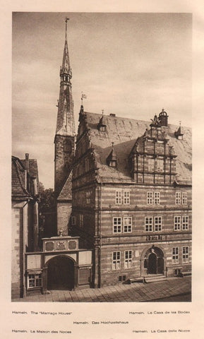 Lamina/Foto KURT HIELSCHE Deuschtland No. 123: HAMELN. THE MARRIAGE HOUSE