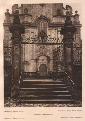 Lamina/Foto KURT HIELSCHE Deuschtland No. 126: PADERBORN. JESUITS CHURCH