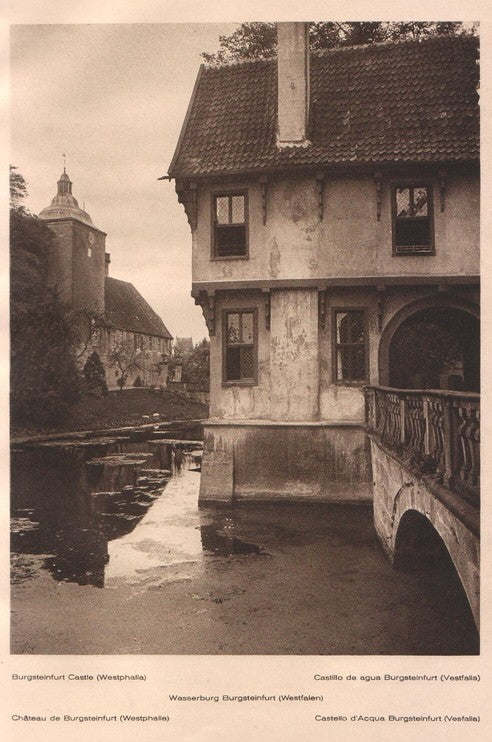 Lamina/Foto KURT HIELSCHE Deuschtland No. 128: BURGSTEINFURT CASTLE (WESTPHALIA)