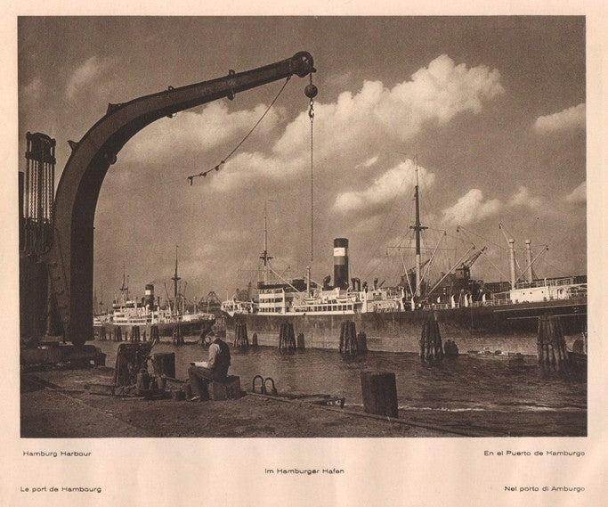 Lamina/Foto KURT HIELSCHE Deuschtland No. 132: HAMBURG HARBOUR