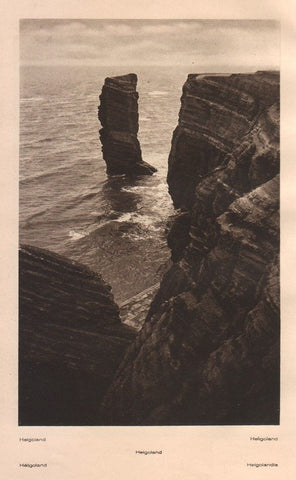 Lamina/Foto KURT HIELSCHE Deuschtland No. 136: HELGOLAND. STONE IN THE SEA