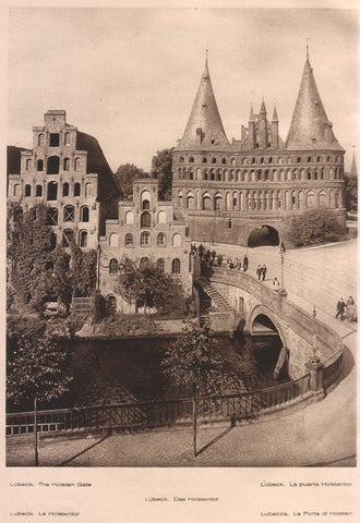 Lamina/Foto KURT HIELSCHE Deuschtland No. 139: LUBECK. THE HOLSTEN GATE