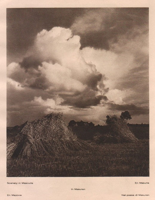 Lamina/Foto KURT HIELSCHE Deuschtland No. 150: SCENERY IN MASOURIA. HAYFIELDS