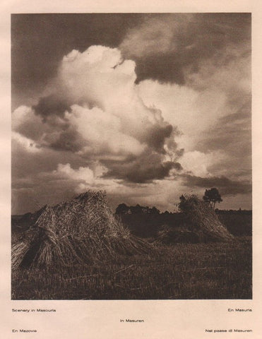 Lamina/Foto KURT HIELSCHE Deuschtland No. 150: SCENERY IN MASOURIA. HAYFIELDS