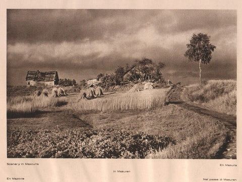 Lamina/Foto KURT HIELSCHE Deuschtland No. 151: SECENERY IN MASOURIA. FARMFIELDS