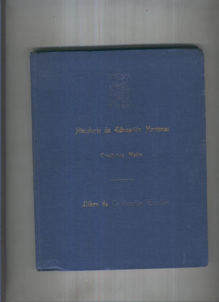 Libro de Calificacion escolar, enseñanza media