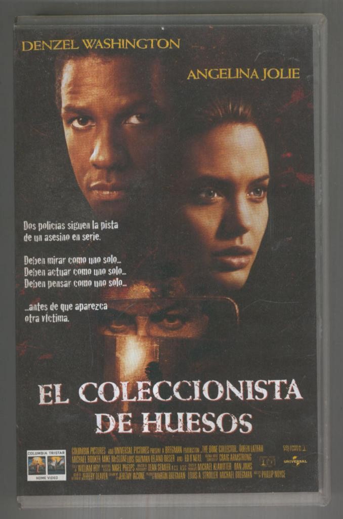 VHS Cine: EL COLECCIONISTA DE HUESOS - Phillip Noyce