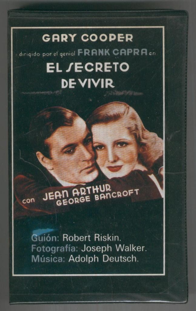VHS Cine: EL SECRETO DE VIVIR - Frank Capra