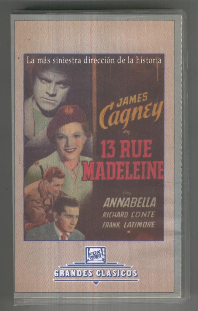 VHS Cine: 13 RUE MADELEINE - Henry Hathaway