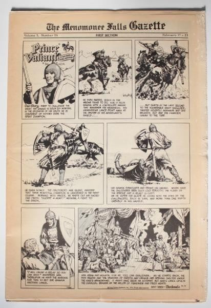 THE MENOMONEE FALLS GAZETTE Vol.03 No.116 - First Section (1974)
