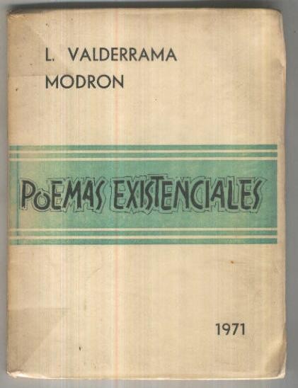 Poemas existenciales de L.Valderrama Modron