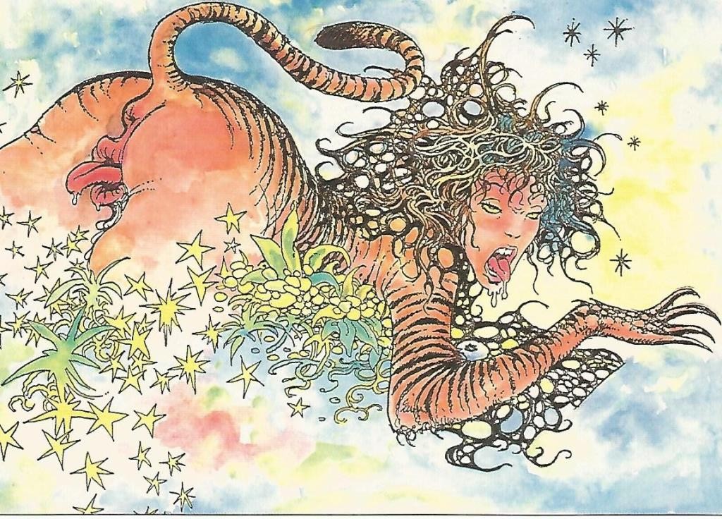Postal MILO MANARA - Il piacere di essere numerada atras a lapiz numero 04