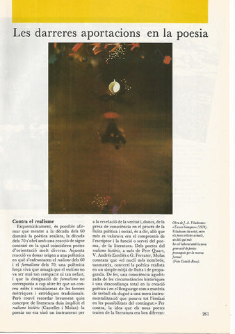 FASCICULO 0025: LES DARRERES APORTACIONS EN LA POESIA