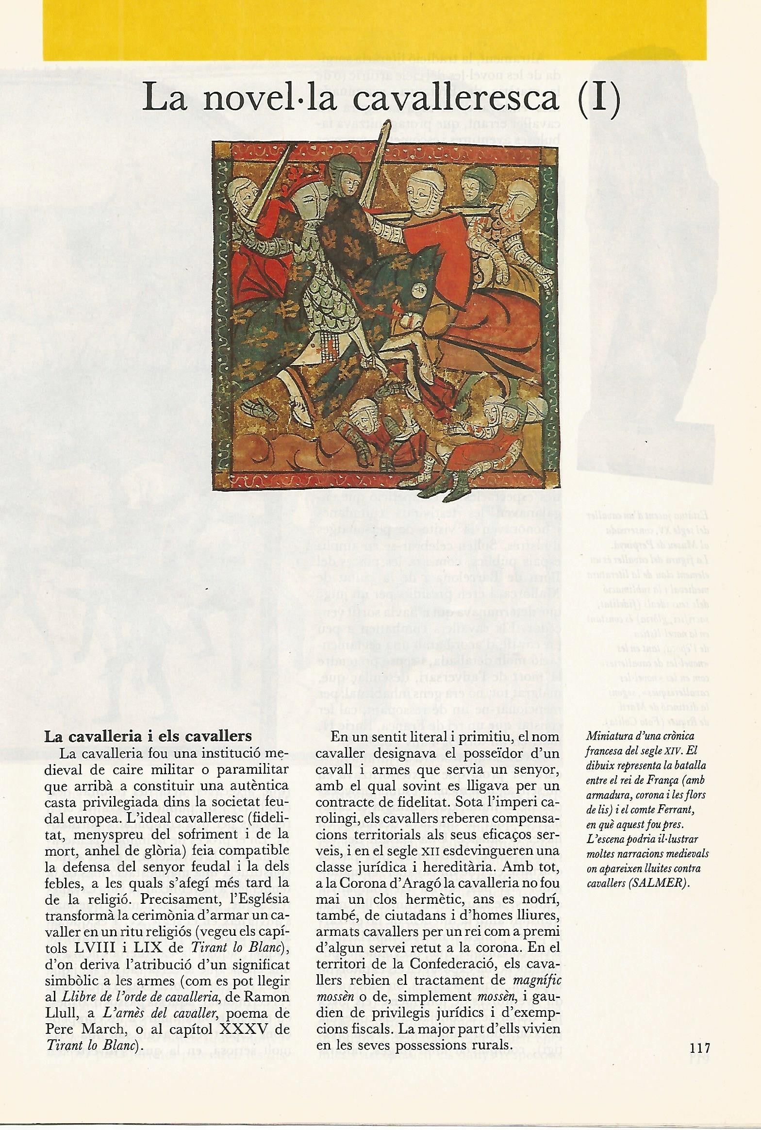 FASCICULO 0038: LA NOVEL.LA CAVALLERESCA (I)